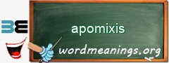 WordMeaning blackboard for apomixis